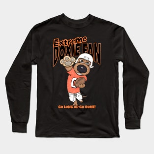 Funny Cute Doxie Dachshund Dog Football Long Sleeve T-Shirt